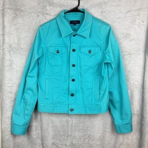 Talbots Women's Turquoise Jean Jacket